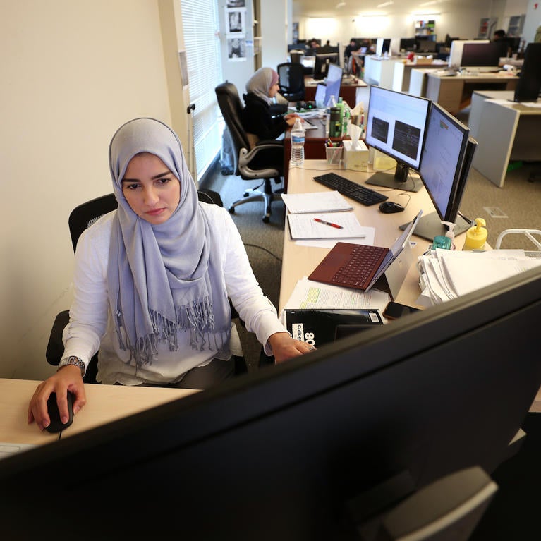 Fatemah Alharbi at work 